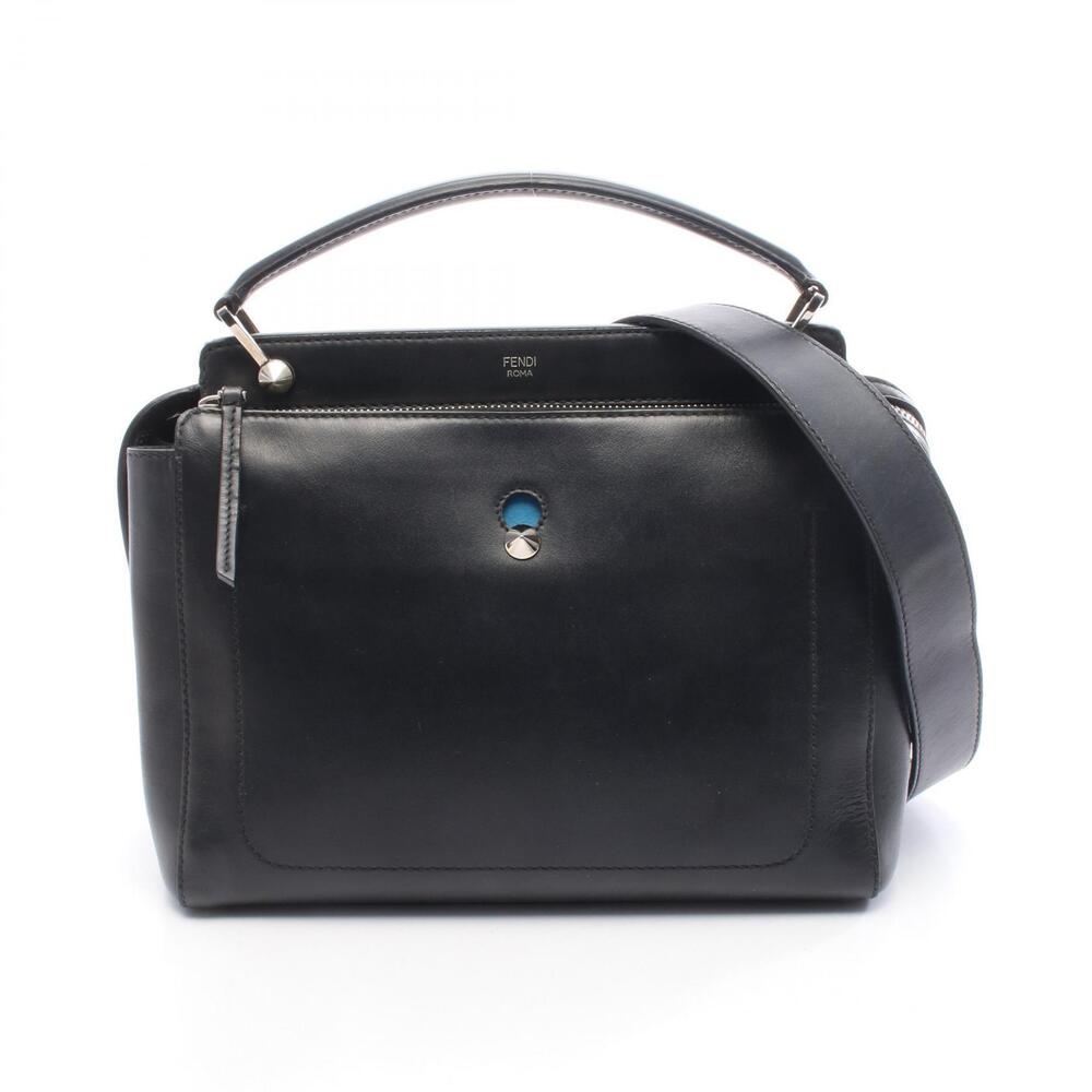 Fendi DOT COM handbag black leather